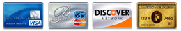 credit cards our Modesto plumbers accept visa, mastercard, discover, and amex