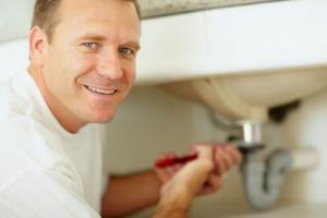 plumbing in Modesto techinician at work