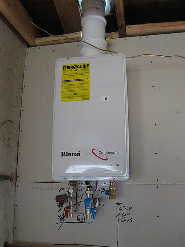 rinnai water heater installed by our Modesto CA plumbing team